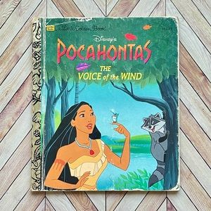 1995 Vintage Childrens Book Disney’s Pocahontas Voices of the Wind Little Golden